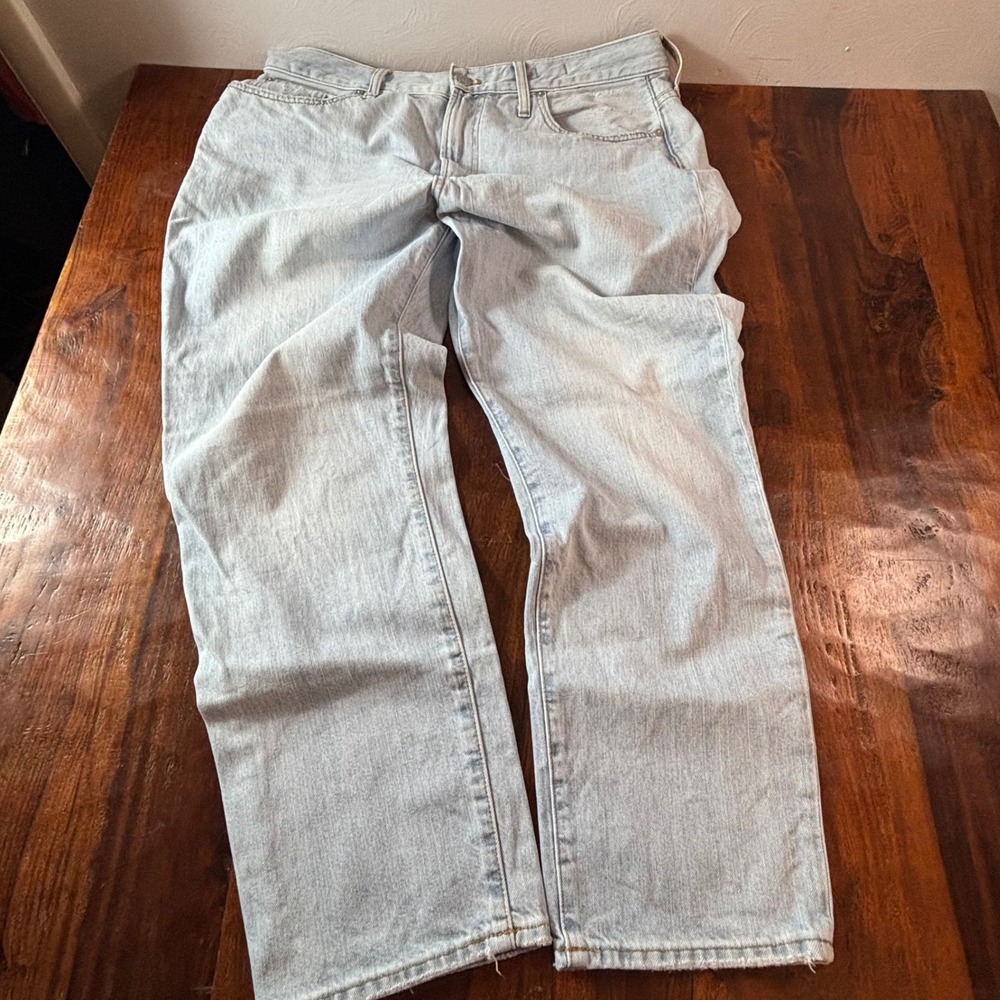 Madewell Light Wash Straight Leg Jeans